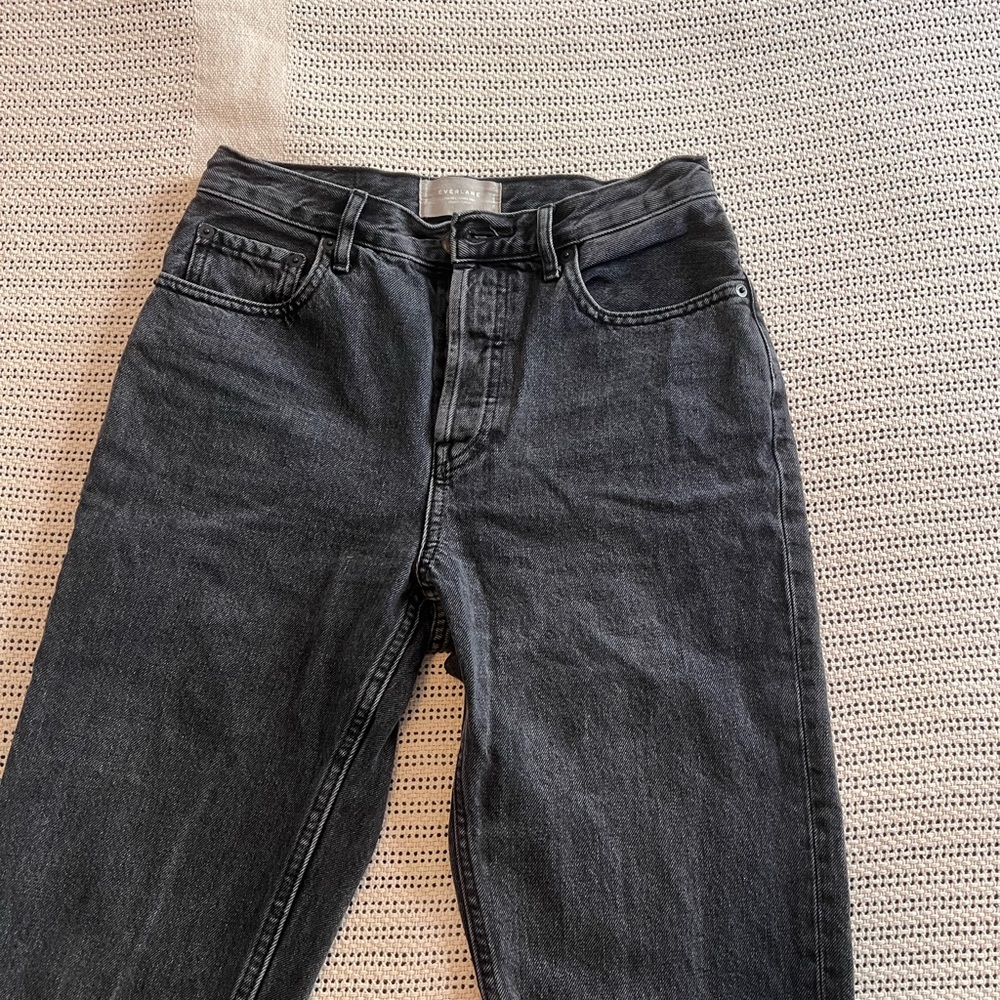 Everlane Black 90s Cheeky Straight Leg Jean